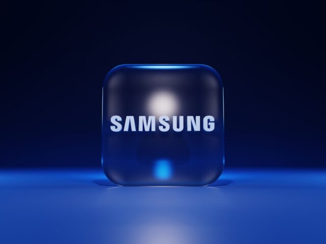 a blue cube with a white logo